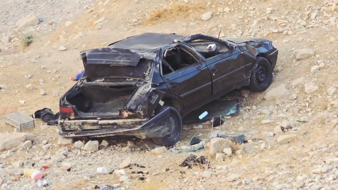 واژگونی پژو ۴۰۵ در محور ایلام–مهران با ۵ مصدوم